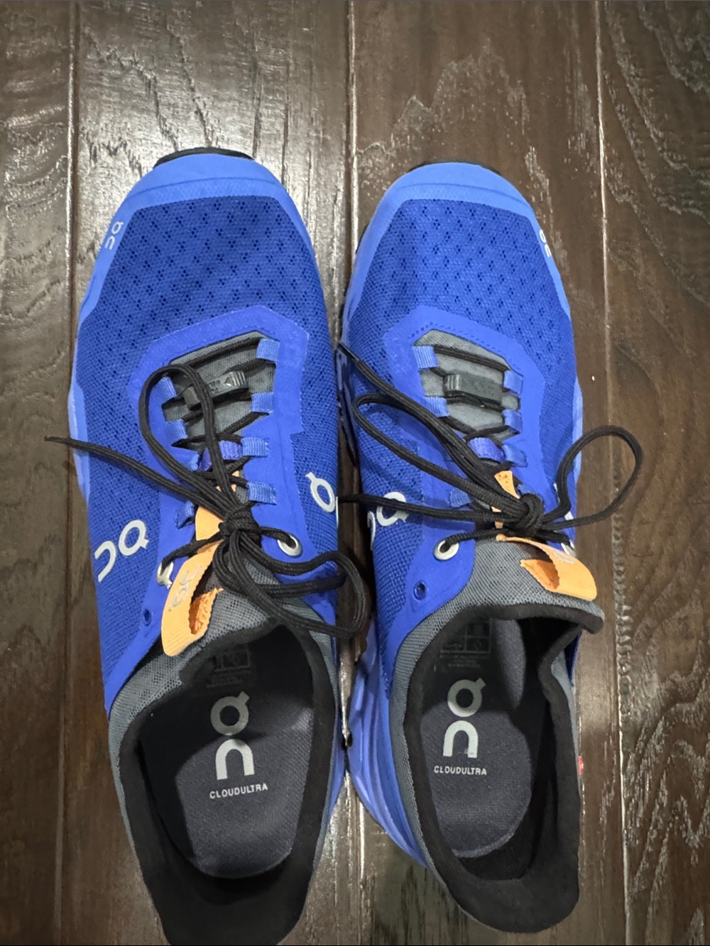 On Running Cloudultra women’s Running Shoes - Royal Blue with Orange Accents